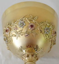 Solid silver gilt antique French Gothic Chalice.